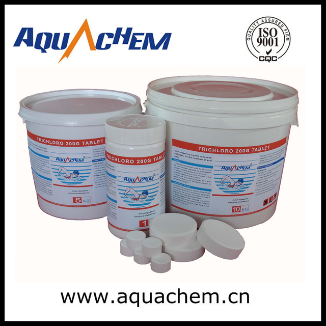 Asid Trichloroisocyanuric (TCCA) -Tablet Trichloro yang cepat larut 